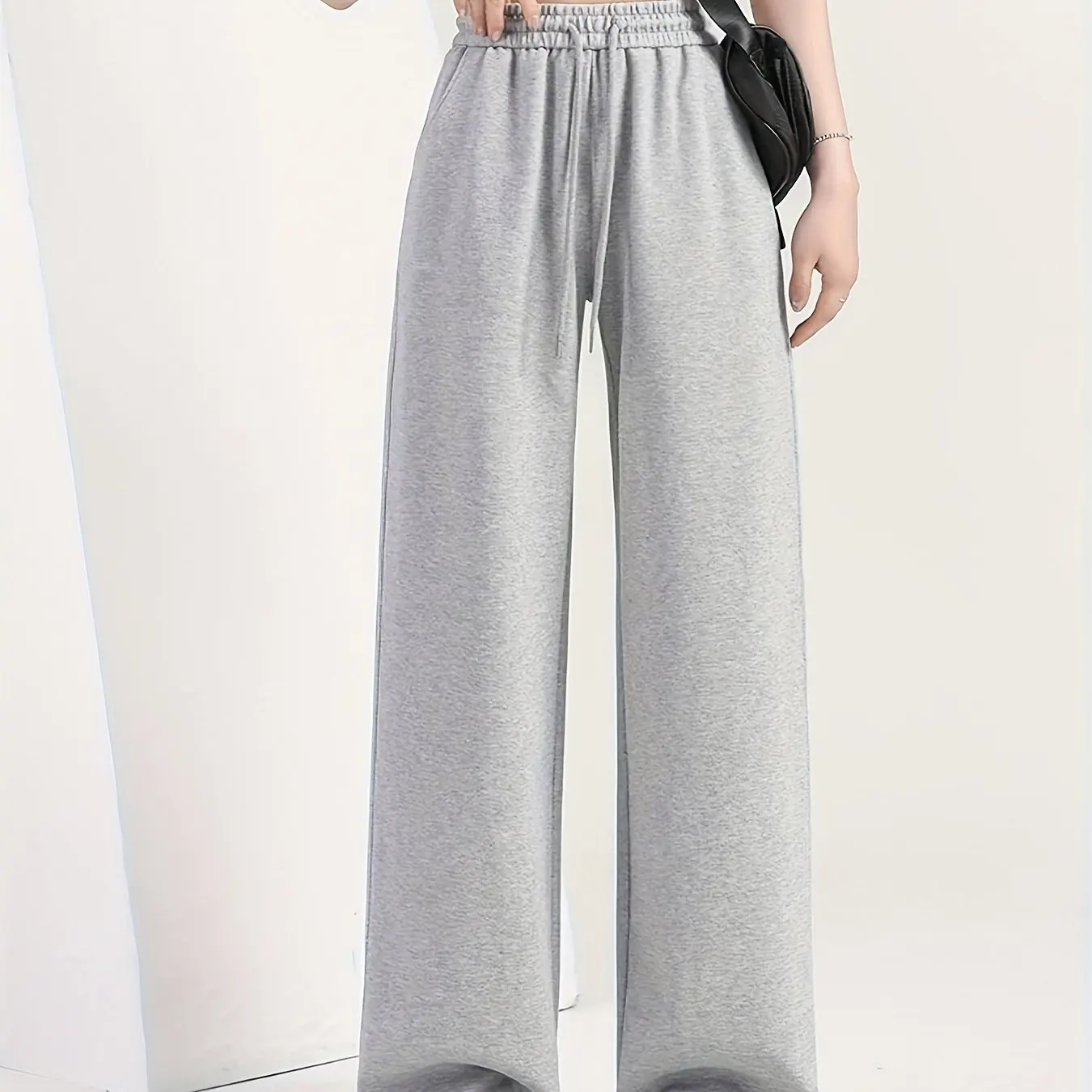 Women'S New Drawstring Jogger Pants Casual Comfortable Fiber Pants with Pockets Mid-Rise All-Season Wear