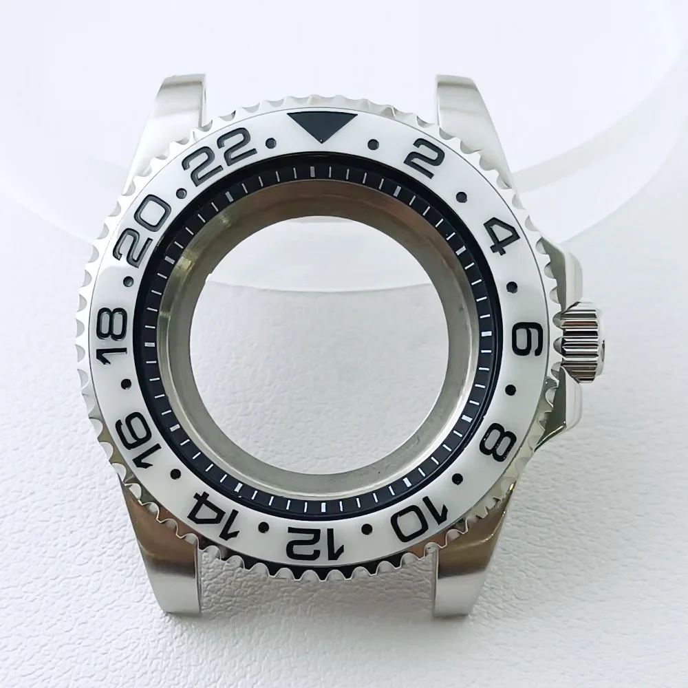 

NH35 40.5mm Watch Accessory Stainless Steel GMT Case Sapphire Glass Suitable For NH34/NH35/NH36 Movement 28.5mm Dial