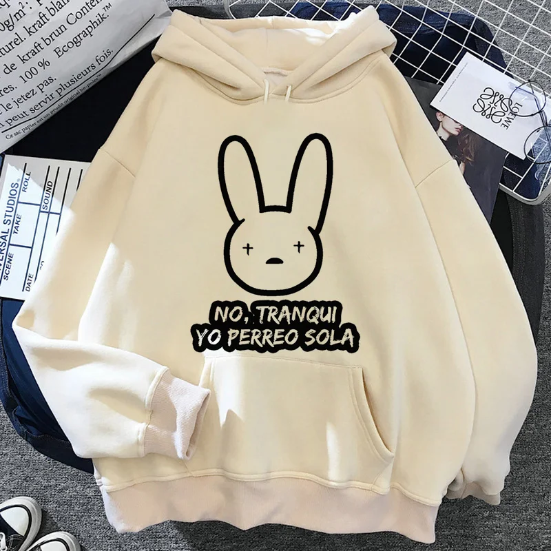 Bad Bunny Buuny hoodies women Kawaii Korean style tracksuit Hooded Shirt women streetwear Hood