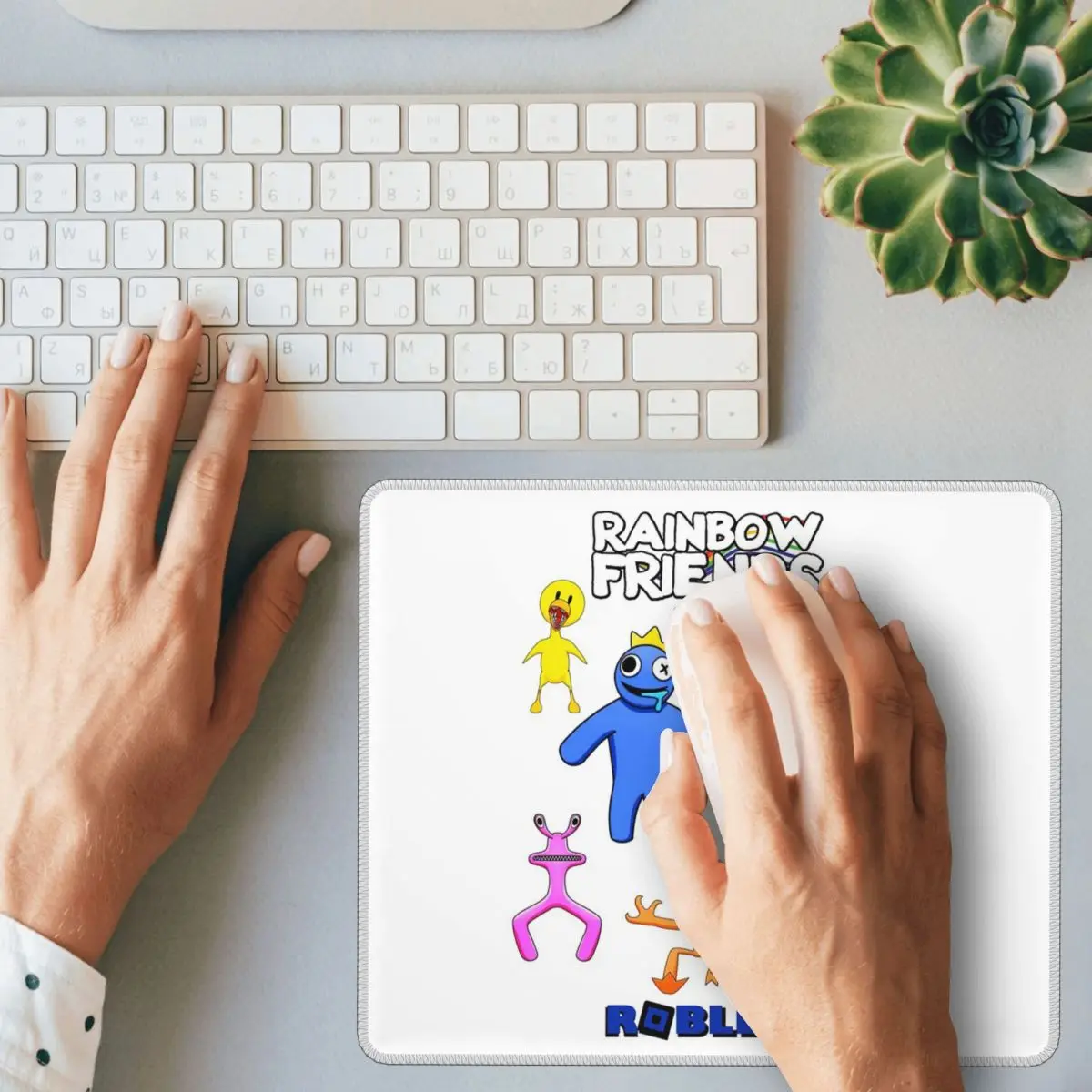 قوس قزح أصدقاء ماوس الوسادة الكمبيوتر لوحة المفاتيح الماوس حصيرة ألعاب الكمبيوتر المحمول حصيرة مكتب الملحقات الجدول الحصير