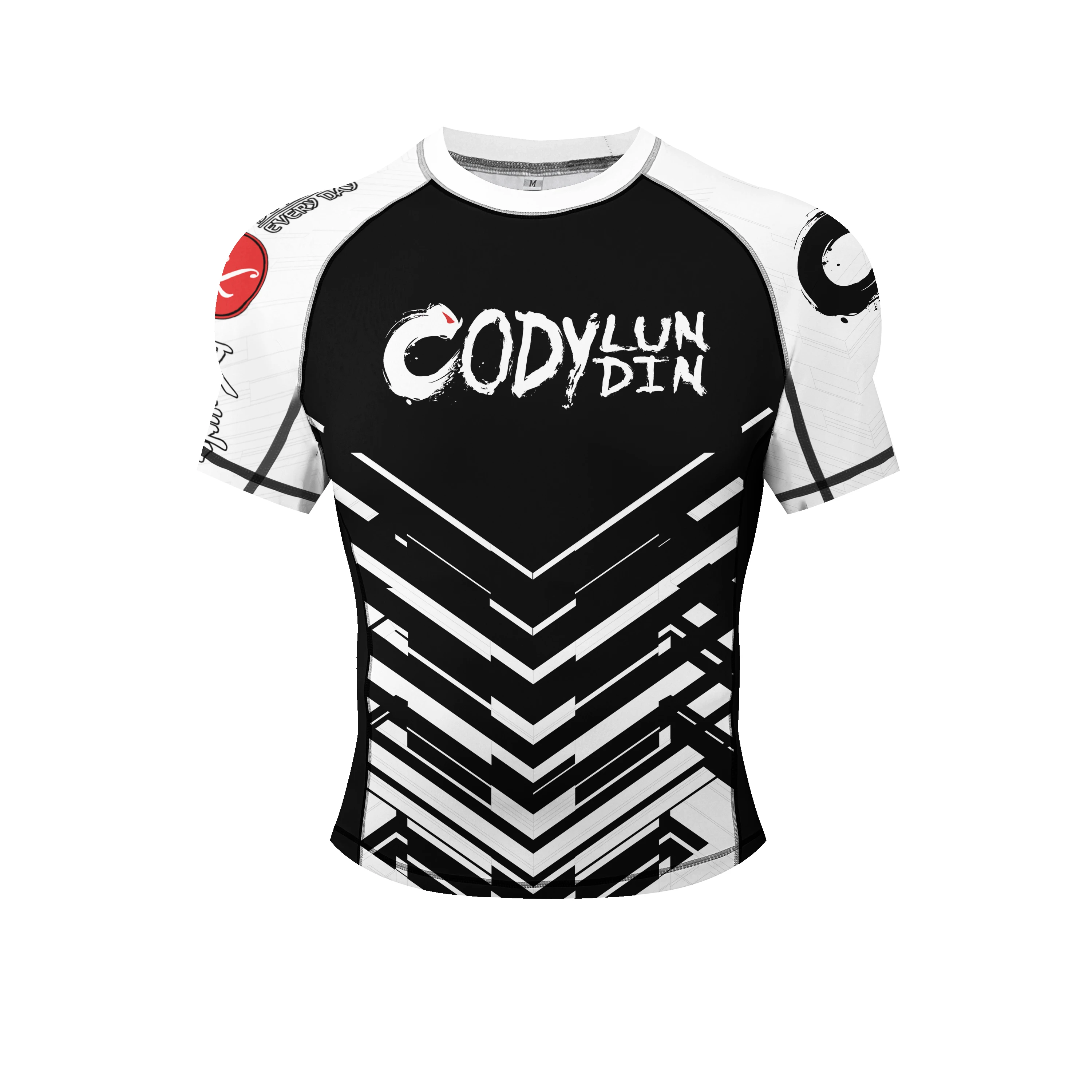 

2025 New Training Kickboxing Grappling Compression Rash Guards Polyester Spandex Fitness Sublimation Short Sleeve Athletic Shirt