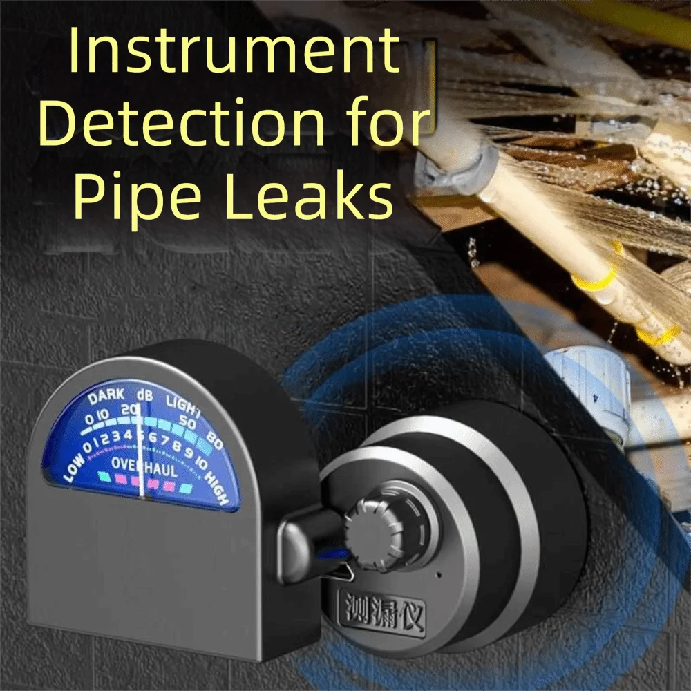 High Sensitivity Leak Detector Sound Frequency Pointer Portable Display Pipe Leak Detector Detection Strength Scale