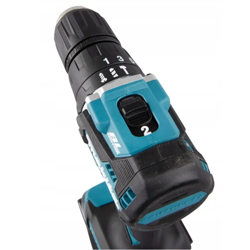 Makita-Brushless Motor Impact Chave de fenda elétrica, martelo sem fio, broca do motorista, ferramenta elétrica de velocidade variável, 18V, DHP487,