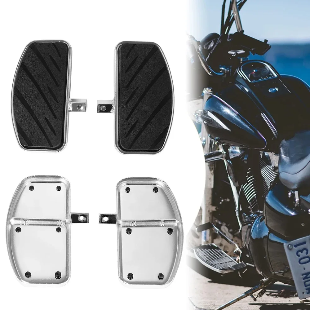 For 2Sets Motorcycle Modified Front & Rear Wide Floorboards Foot Rest Pegs For Honda VTX 1300 1800 Touring Mod Accessories