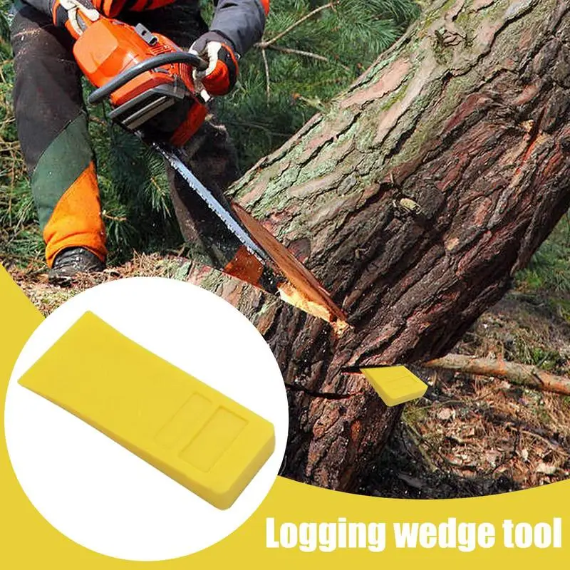 Spiked Tree Felling Wedge การรักษาความปลอดภัยแบบพกพาเครื่องมือบันทึกอุปกรณ์ท่องเที่ยวการบันทึกแบบใช้ซ้ําได้ Wedge Safety Chainsaw อุปกรณ์เสริม
