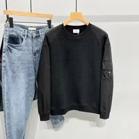 Japanese Style Vintage Checkered Sweatshirt Men's Korean Version Fashionable Versatile Fit Base Layer Round Neck Pullover Top