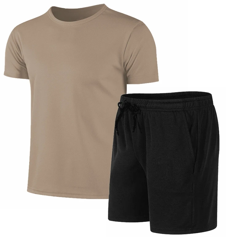 2025 Running shirt, football shirt, men's sportswear, men's jogging T-shirt, fast drying compression sports T-shirt, fitness set