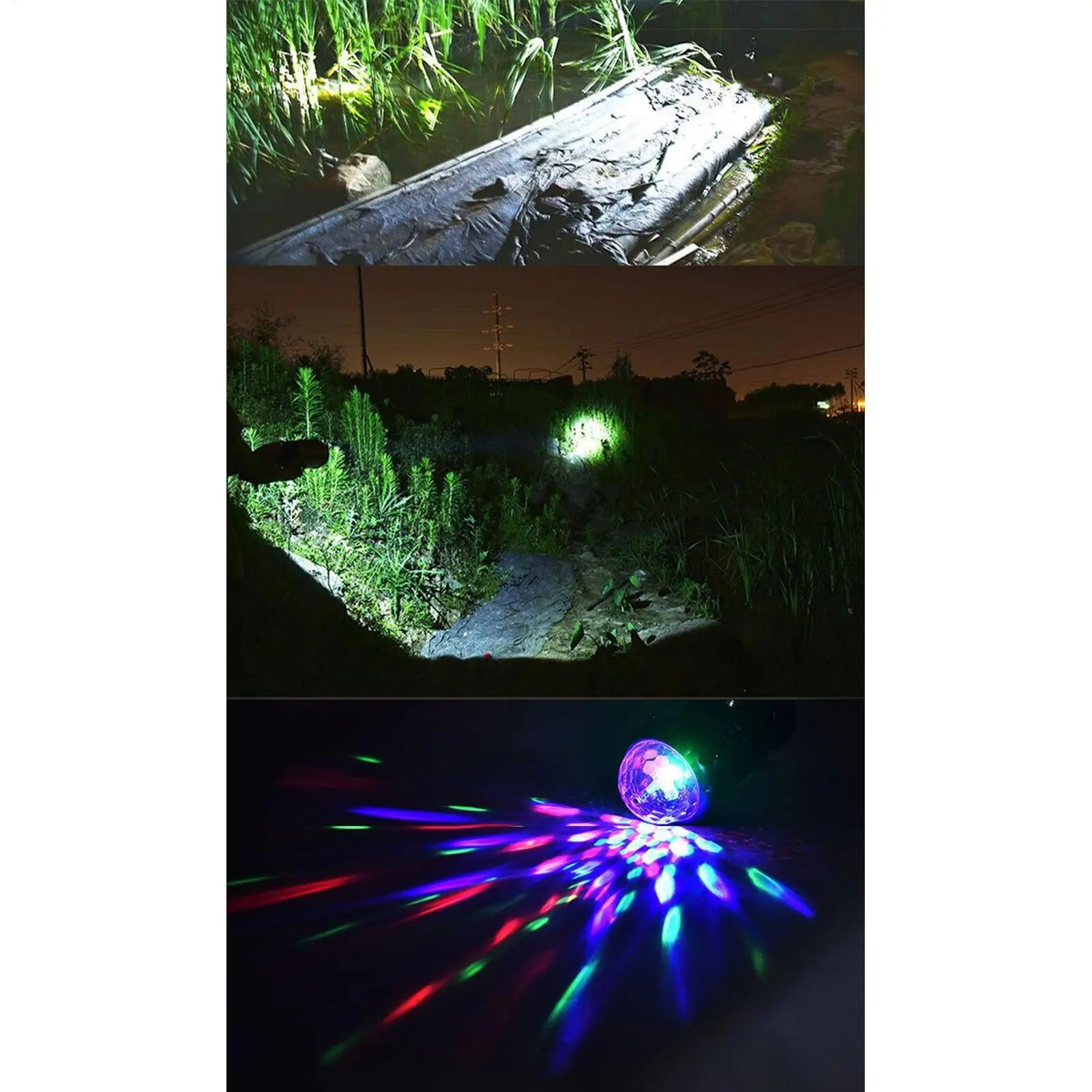 فانوس التخييم القابل لإعادة الشحن LED فانوس محمول ملون متعدد الأغراض مصباح حفلة للمشي تسلق الصيد نزهة الفناء #1