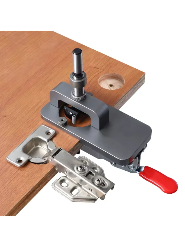 35mm Concealed Hinge Drilling Jig Guide Hinge Hole Drilling Guide Carpenter Woodworking Tool Hole Opener Locator Door Cabinet