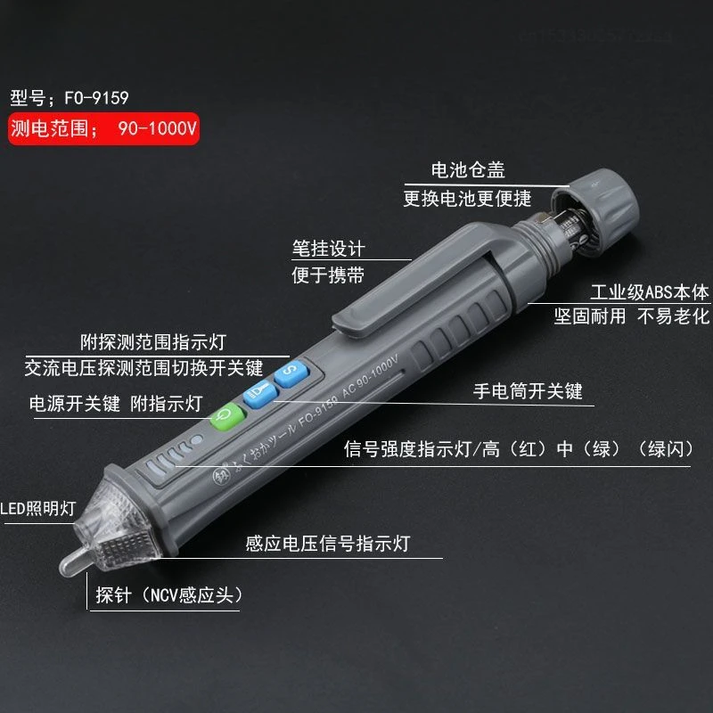 Xiaomi Voltage Detector Smart Non-Contact Voltage Tester Pen 12-1000V Current Home Electric Sensor Test Pencil Voltage Indicator