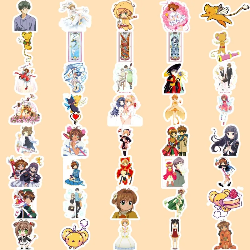 CardCaptor ساكورا أنيمي ملصق الكرتون الإبداعية باد كوب ماء دفتر مقاوم للماء ملصق مزخرفة اكسسوارات هدايا العيد