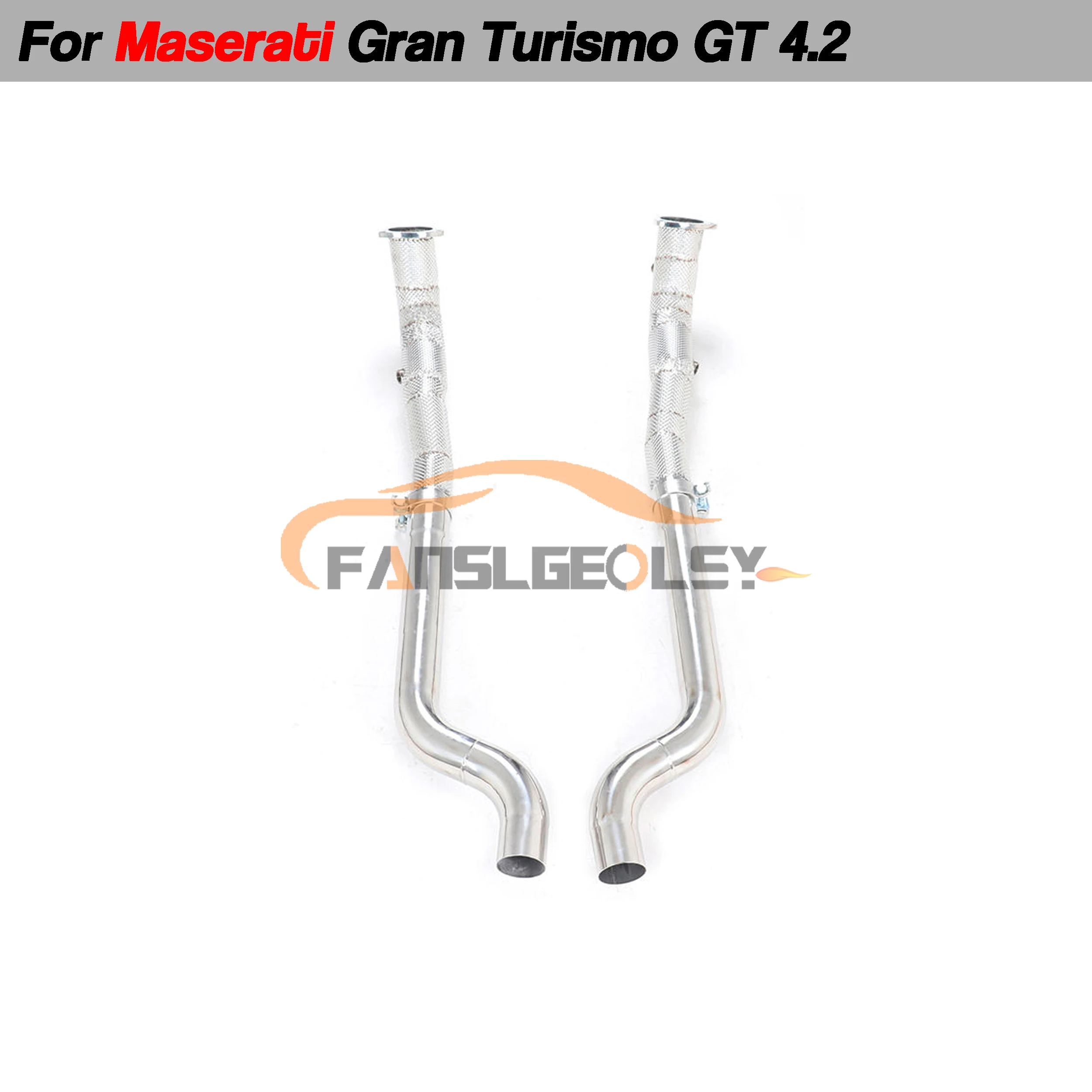 

Stainless Steel Exhaust Downpipe Performance System For Maserati Gran Turismo/GT with Heat shield and Sports Catalysis Tuning