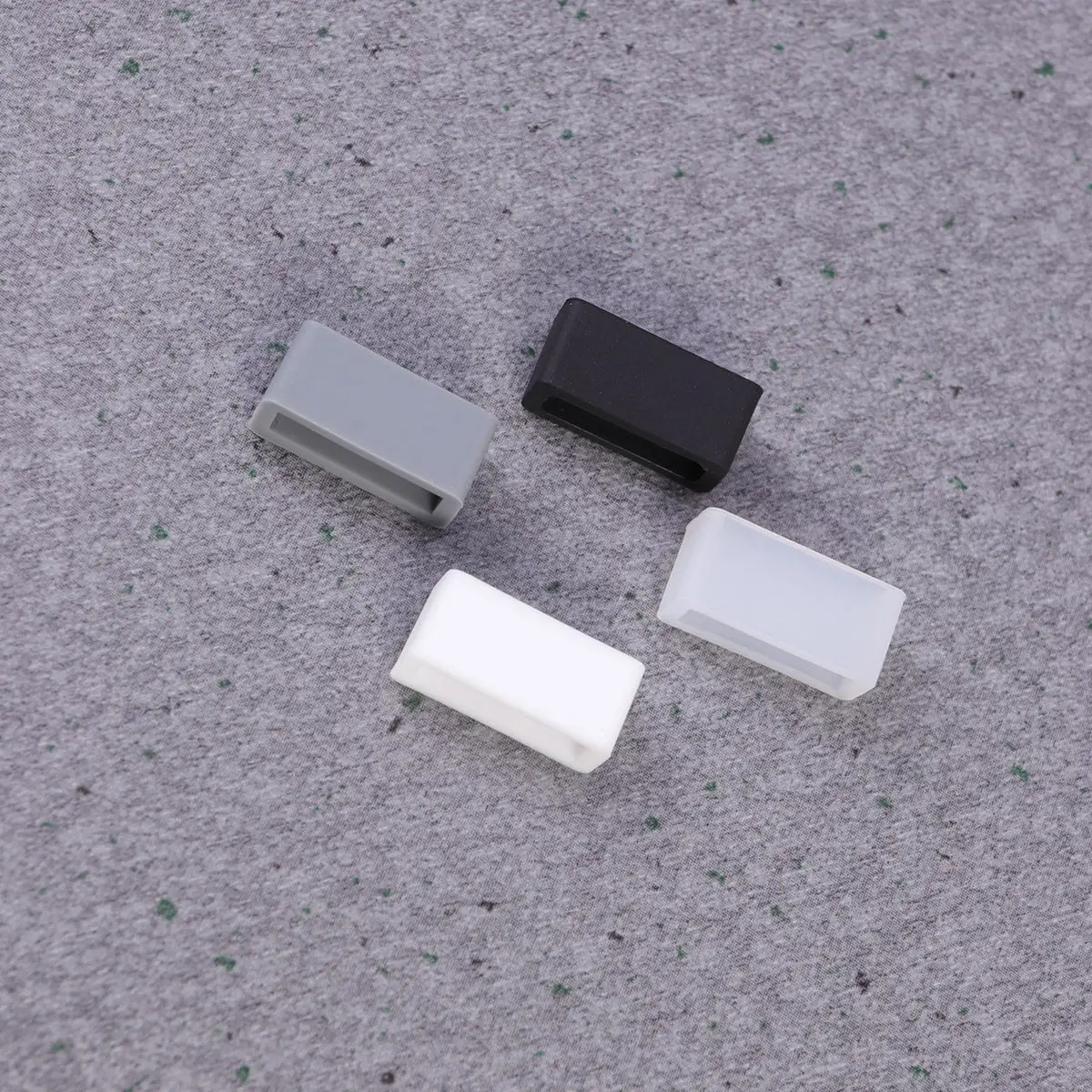 

4Pcs Silicone Watch Strap Buckle 12Mm Bezel Activity Ring Replacement Retaining Ring for Most Watch Models Glue Gasket