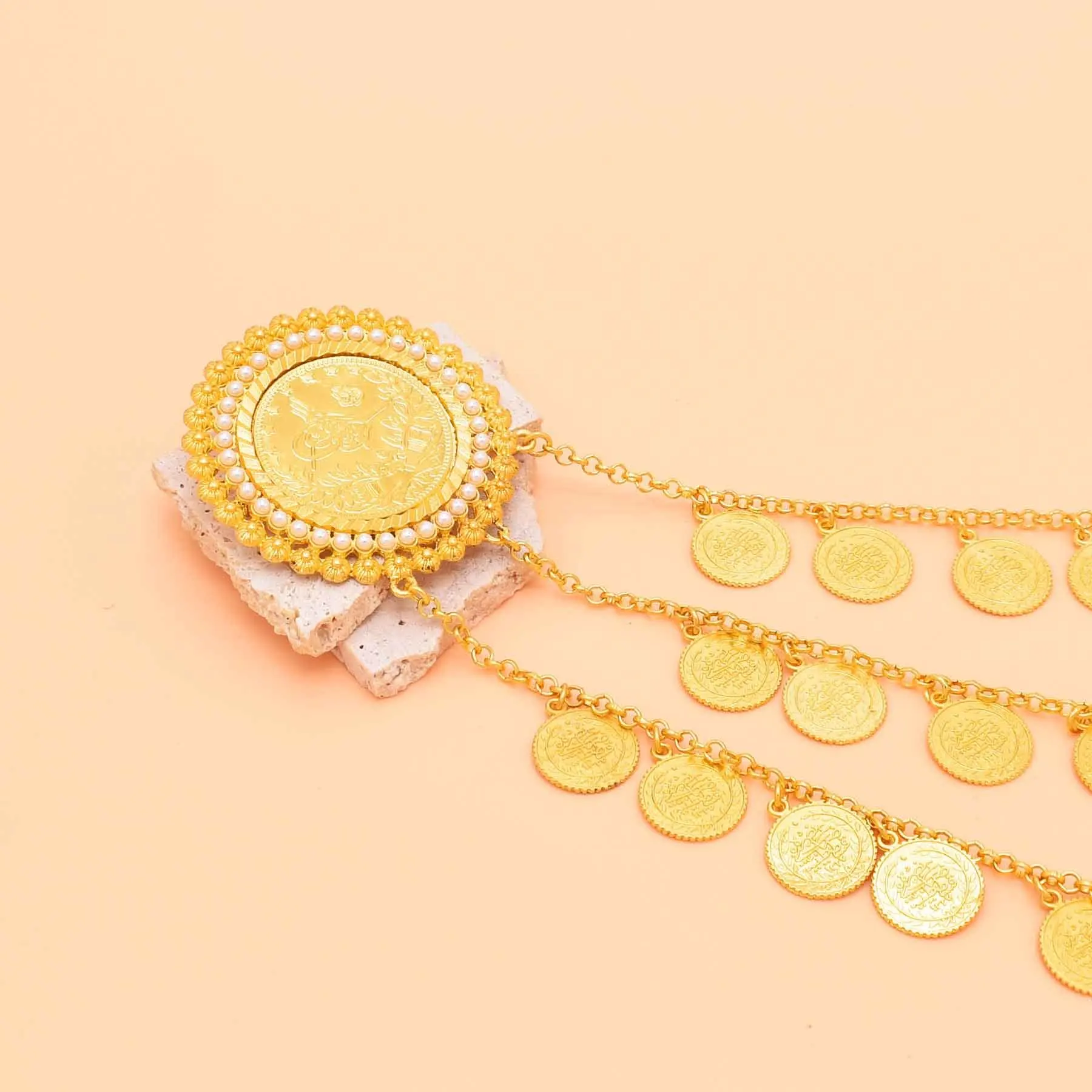 3 Layers Women Shoulder Chains Coins Pendant Statement Body Jewelry Fashion Metal Vintage Bohemia Accessories