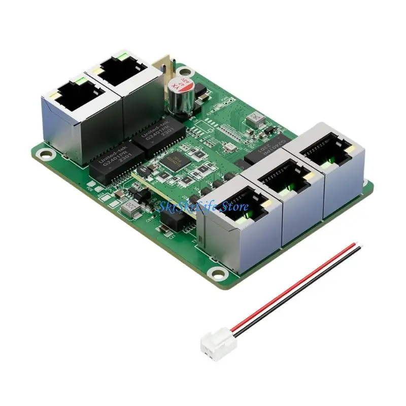 E65E 5 RJ45 Gigabit Ethernet Module for Cabinet and Enclosure Routing