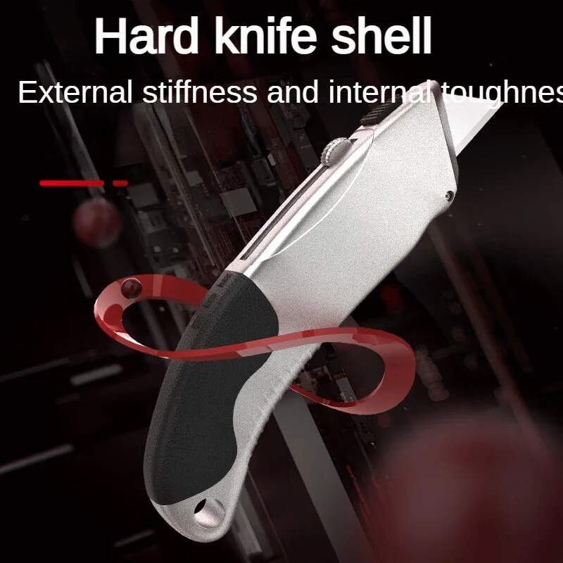 multi-purpose knife Sk2 blade tool button self-locking paper cutting multi-purpose zinc alloy knife office furniture supplies