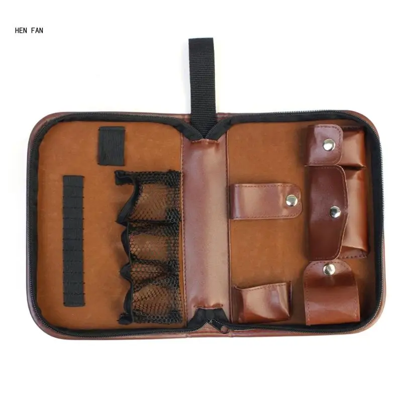 Golf Accessory Organizers with Multple Storage Slot For Professional Player Leather Golfing Accessory Holder Case M89D