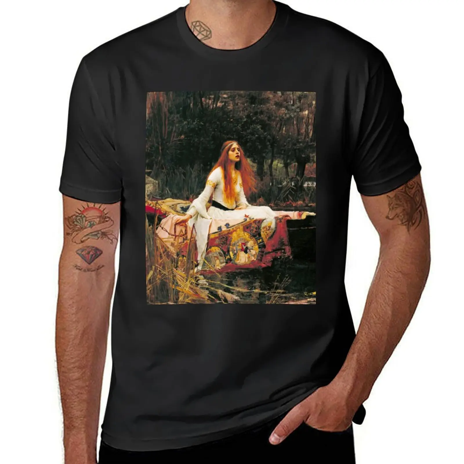 John William Waterhouse - The Lady of Shalott (1888) T-Shirt Blouse shirts graphic tees Men's t-shirt