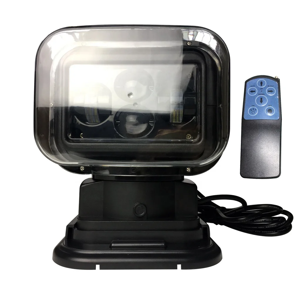 Wireless Remote Control LED Marine Search Light LED528 Waterproof Boat Yacht Spotlight for Vessel Deck Lighting
