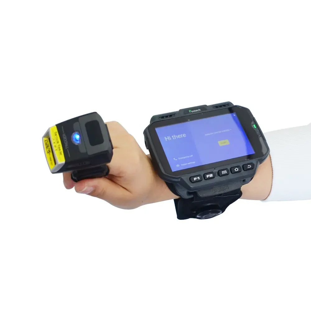 Pocket Smart 2.4G Wifi Wireless Mini Size Finger 1D 2D QR code reader Blue tooth Ring Barcode Scanner