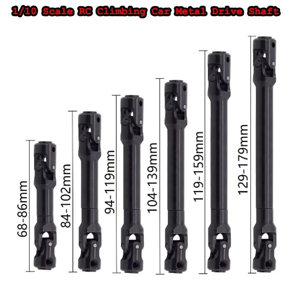 Metal Internal Spline Drive Shaft Universal Joint Driveshaft for 1/10 RC Crawler TRX4 SCX10 Gladiator TF2 D90 YK4082 104311