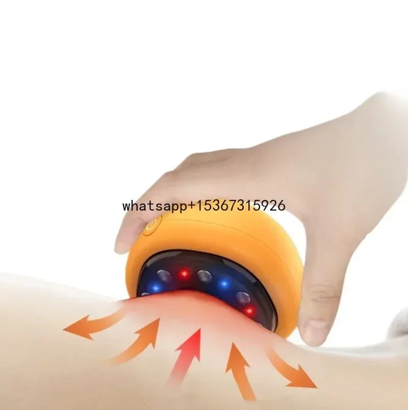 Electric Cellulite Remove Rotary Cupping Tehrapy ABS Stone Rolling Beads Smart Cupping And Scraping Device