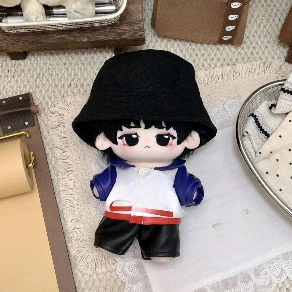 Celebrity Wang Junkai's 20cm Cosplay Cotton Doll Attribute Cute Doll Plush Doll Super Cute Gift view 4