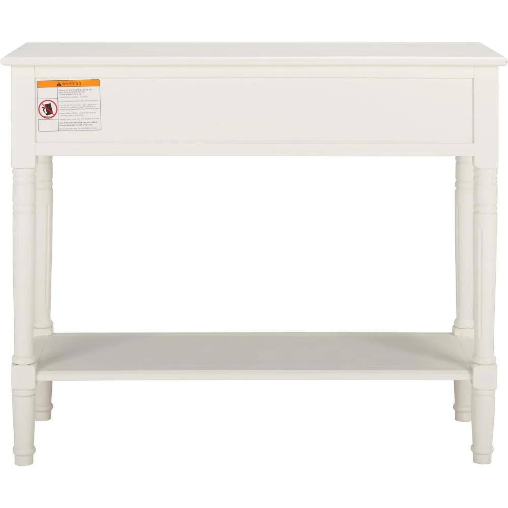 Consolle a 2 cassetti color crema invecchiata Samantha della collezione American Homes