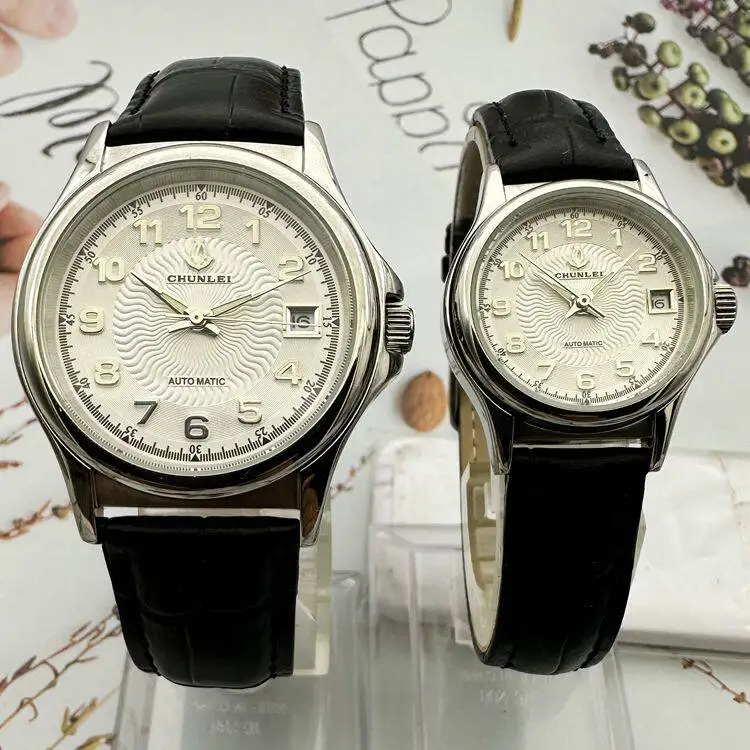 Shanghai Chunlei Brand Watch Men Digital Roman Couple Pair Watch Fashionable and Simple Single Calendar Penetrating Men's Watch