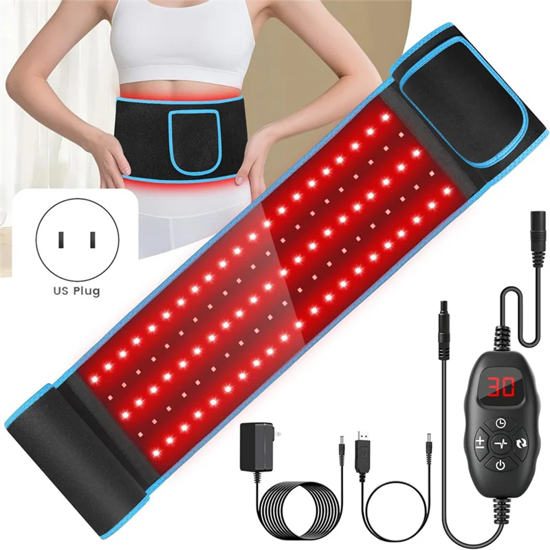حزام ملفوف للعلاج بالضوء الأحمر من ABLE 660 نانومتر و 850 نانومتر ضوء بالأشعة تحت الحمراء، مثالي لتخفيف آلام الجسم