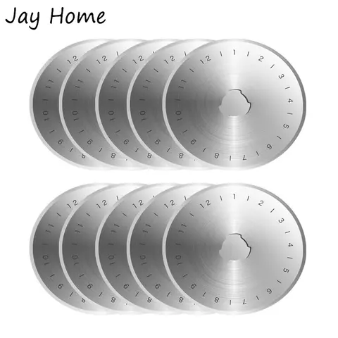 SKS-5 60MM Rotary Cutter Blades 5PCS Premium Spare Replacement Cutting Blades with Sharpness for Fabric Leather Patchwork