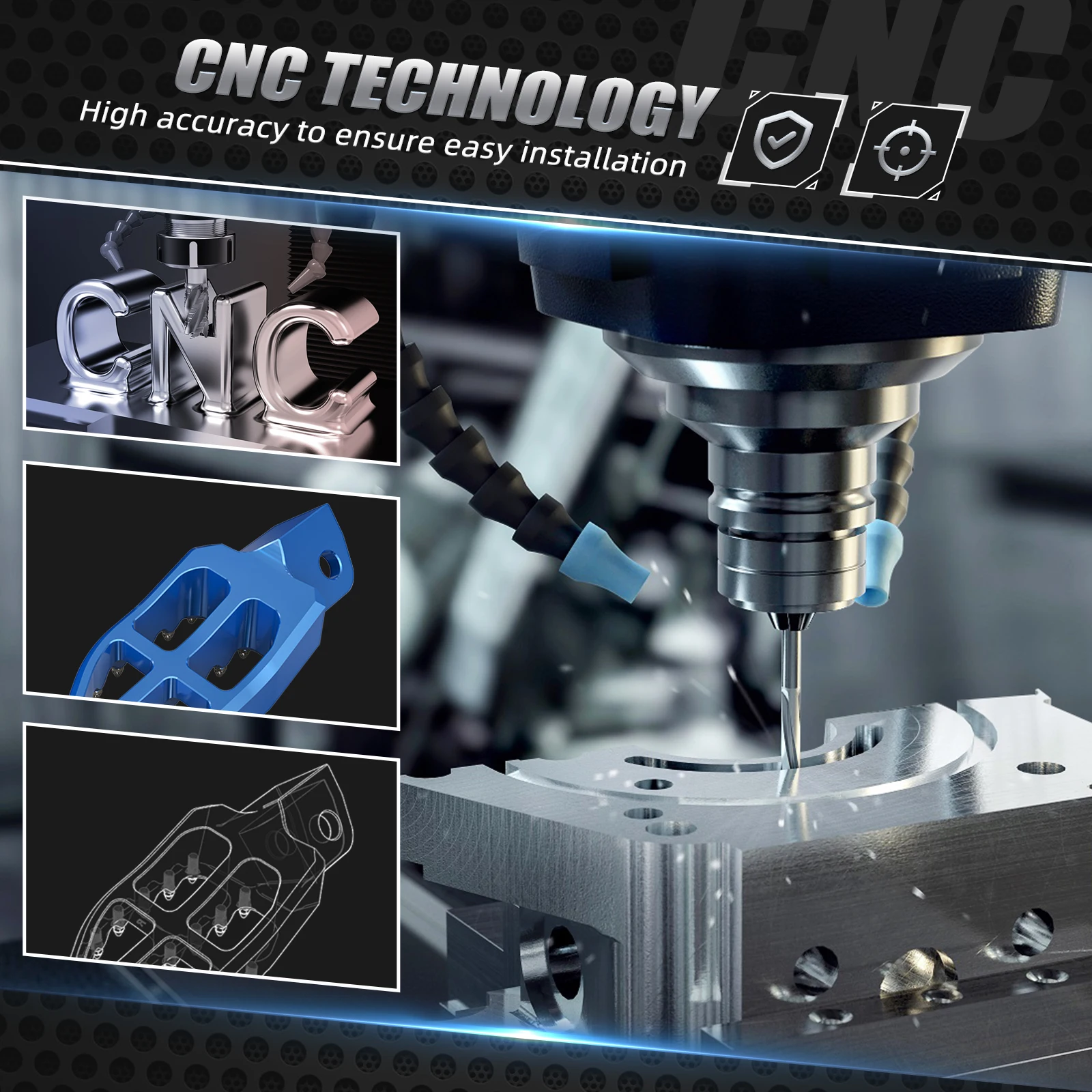 NICECNC لياماها WR250R WR250X WR250 R X 2007-2021 2020 2019 2018 57 مللي متر واسعة البليت أوتاد القدم مساند القدم دراجة نارية اكسسوارات