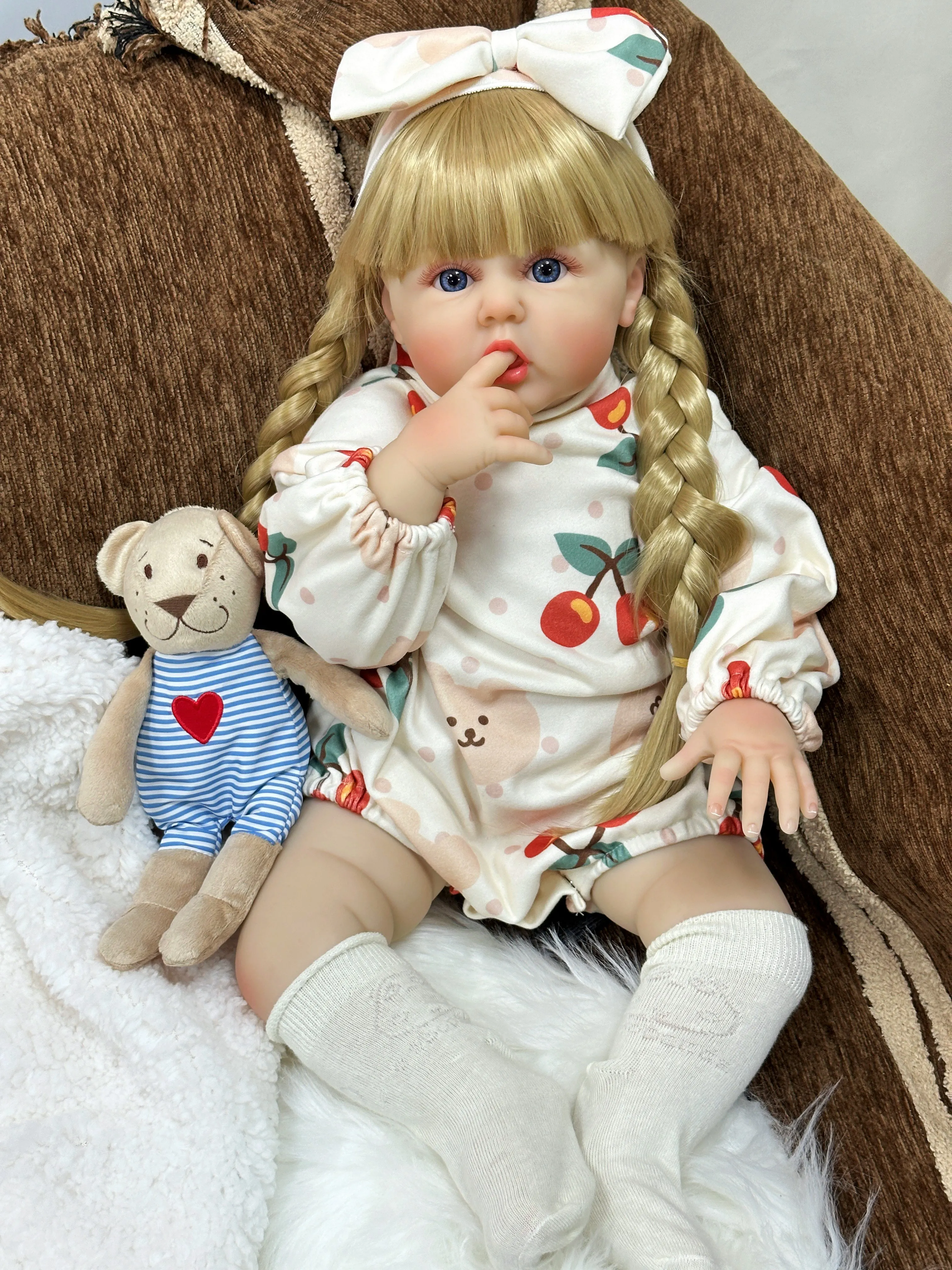 Cokela Reborn lalki dla dzieci 60 cm/24 cale miękkie silikonowe dziecko realistyczne winylowe lalki dla dziewczynek dla dziewczynek