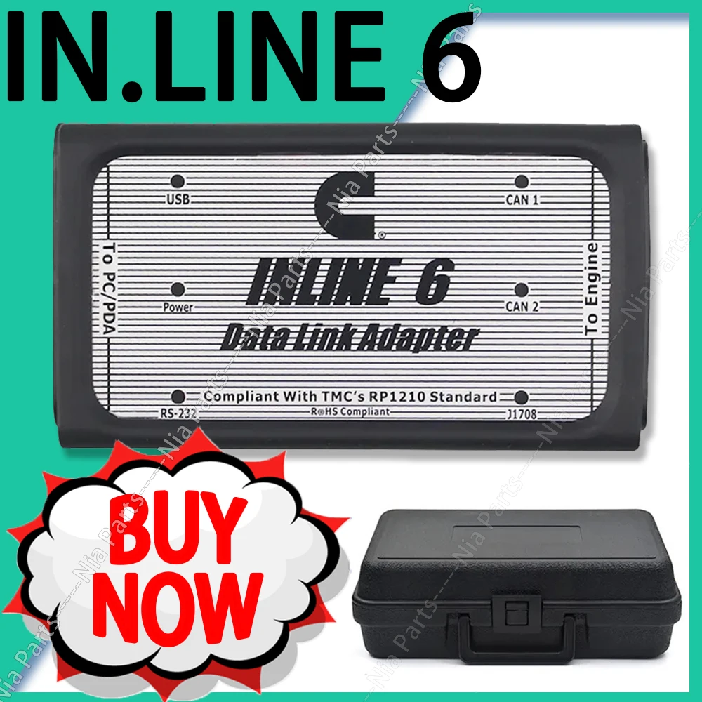 Insite 8.7 Pro INLINE 6 Cum-mins obd2 scanner tuning auto diagnostics for cars trucks inspection tools Repair box new VCI device