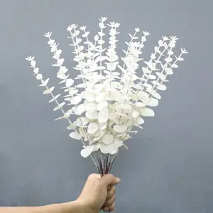 Artificial simulation of gold eucalyptus flower, extra large, plastic flower, green plant decoration, home support 10 Main Sales Giant Flower - №4