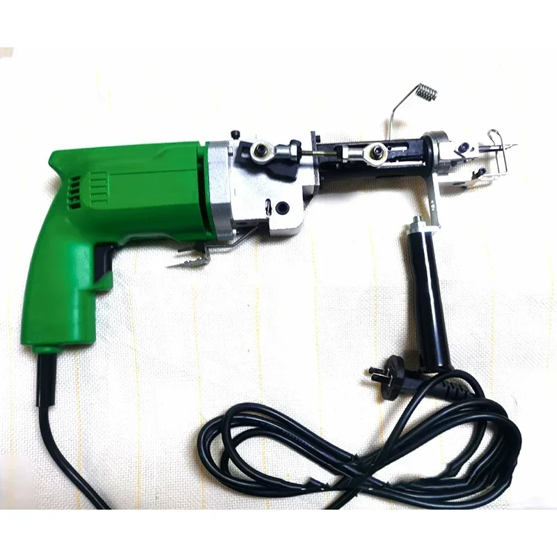220v New 220V/110V/240W Portable Electric Carpet Tufting Machine Diy Velvet Plush Carpet Weaving Gun Cutting Pile Loop Pile Dual