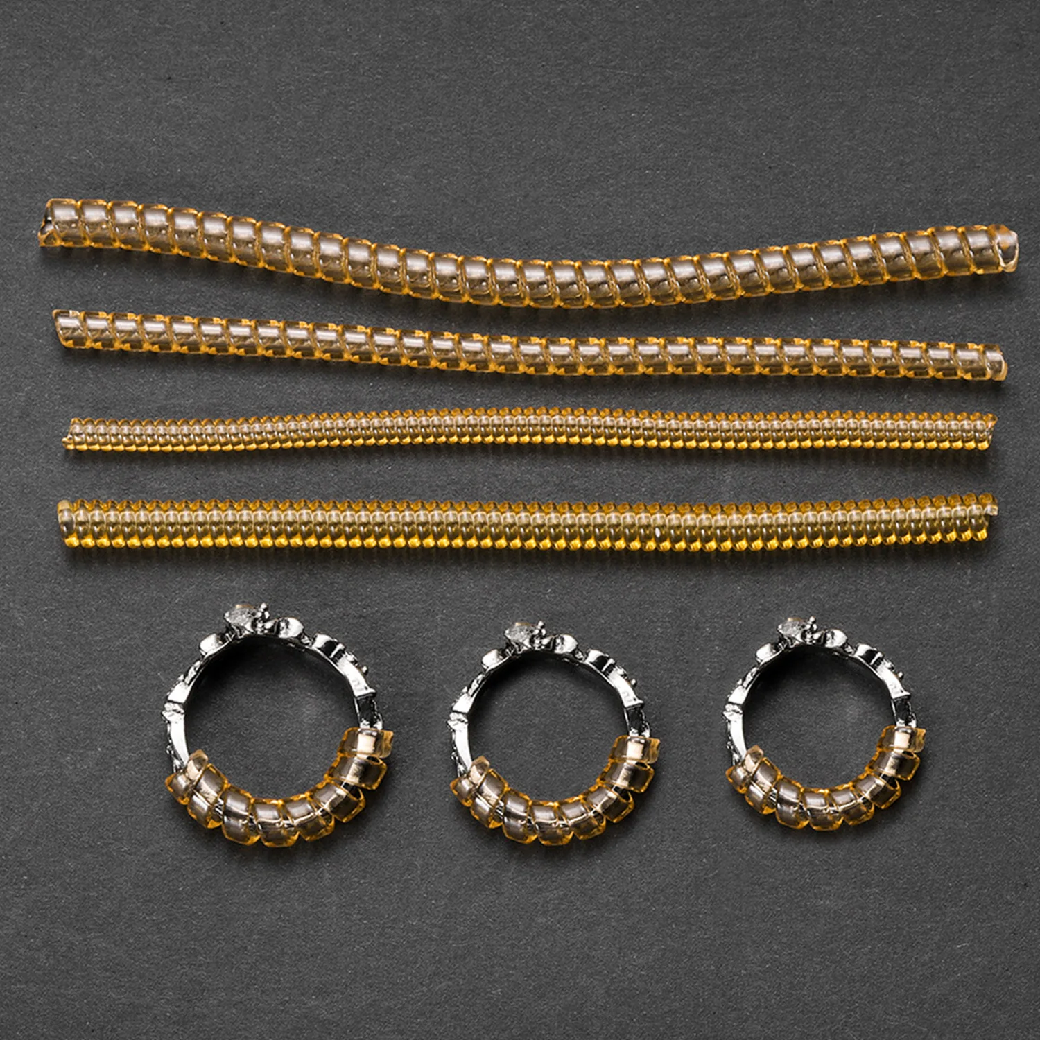 

Spiral Based Ring Tools Transparent Spring Coil Ring Size Adjust Guard Tightener Reducer Resizing Tool For Jewelry
