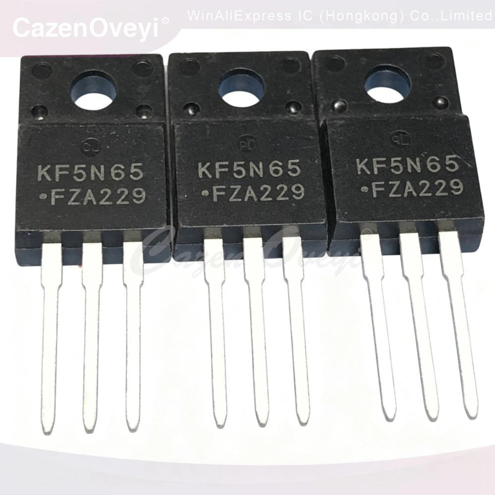 5PCS KF5N65 KF5N65F 650V 5A TF5N50FD AOTF5N50FD 500V 5A B1635 MBR1635 35V 16A IRF520 100V 10A SMF4N65 4A 650V IXTP4N45