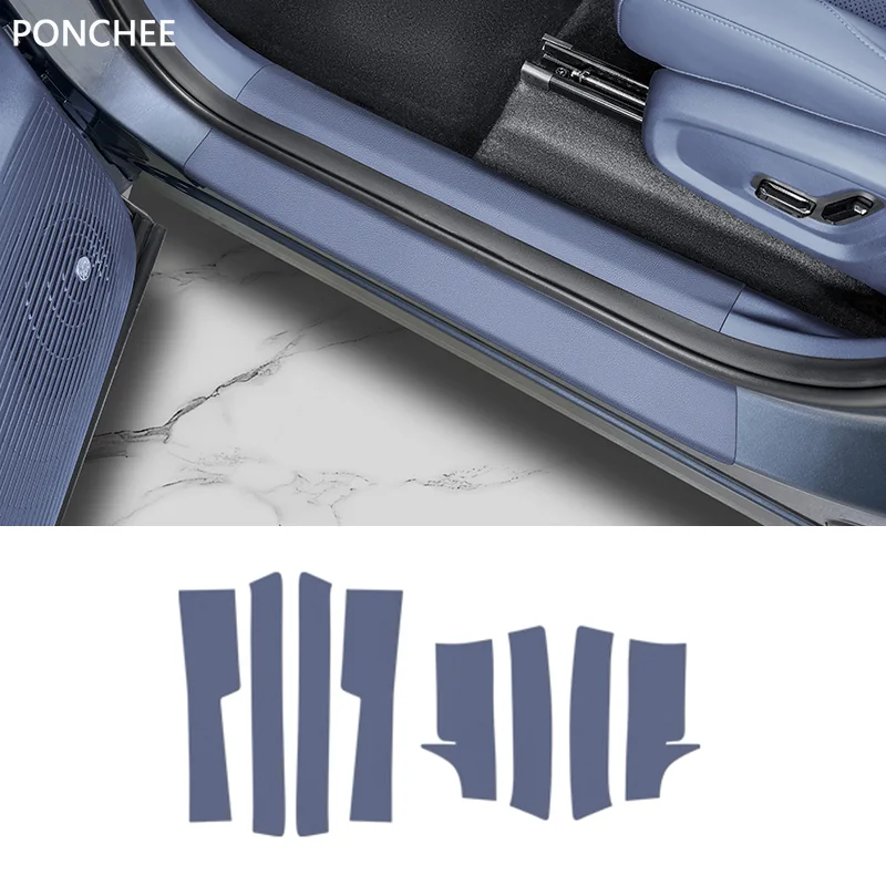 

Для Geely EX5 Galaxy E5 2024-2025 оригинальный автомобильный цветной порог, защитная наклейка, нашивка против царапин, автомобильные принадлежности