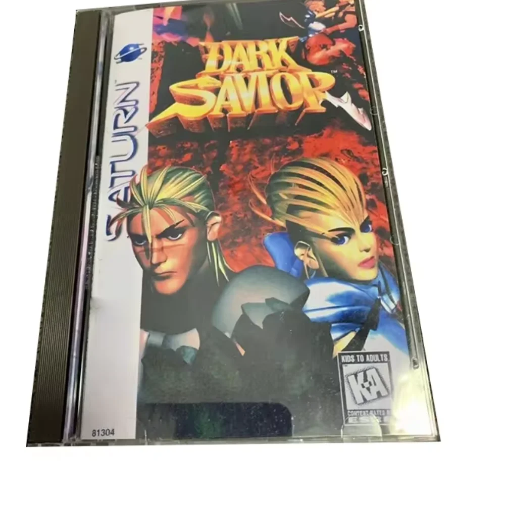 Saturn Copy Disc Game Dark Savior With Manual Unlock SS Console Game Optical Drive Retro Video Direct Reading Game