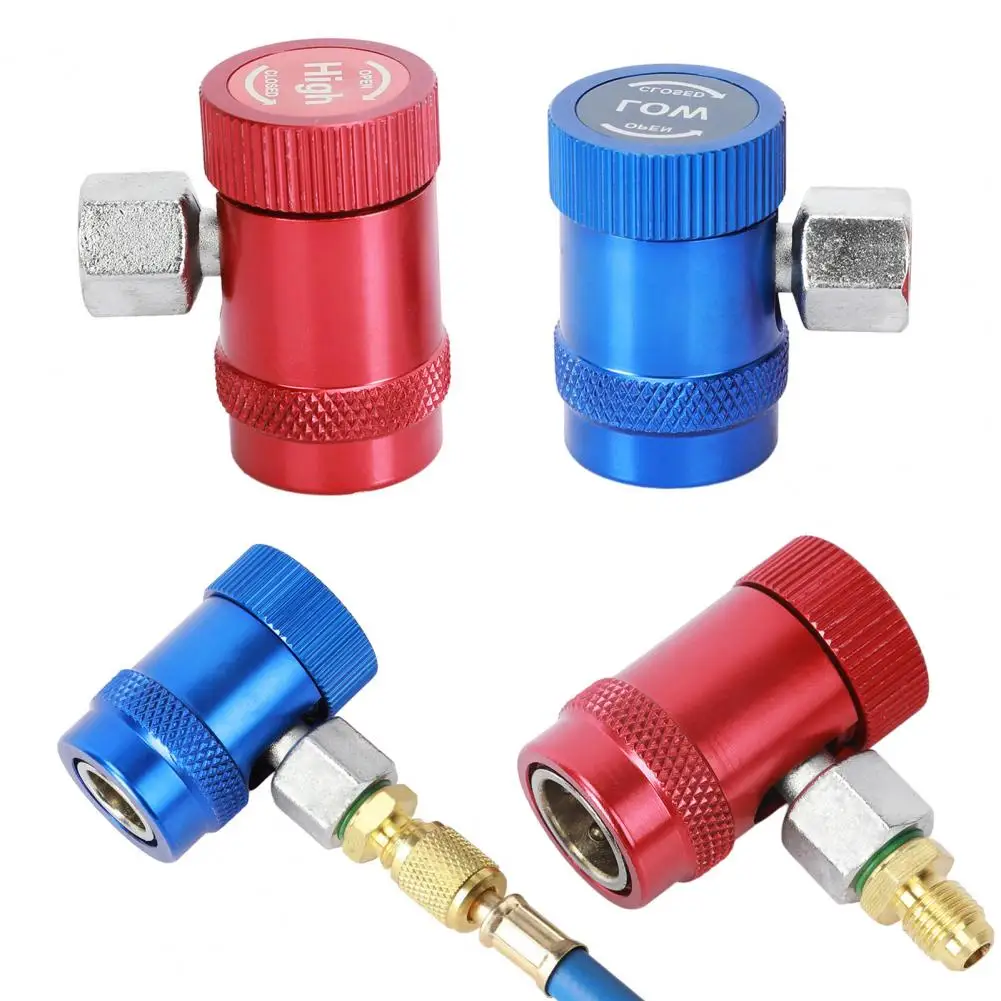 

1 Pair R1234YF Easy Recognition High Hardness Refrigerant Meter Adapter Auto A/C Manifold Gauge Quick Connector Coupler