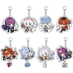 Gemengde Anime Frieren: Beyond Journey's End Acryl Sleutelhanger Frieren bij de Begrafenis Figuur Sleutelhanger Voor Meisje Kerstcadeau Props