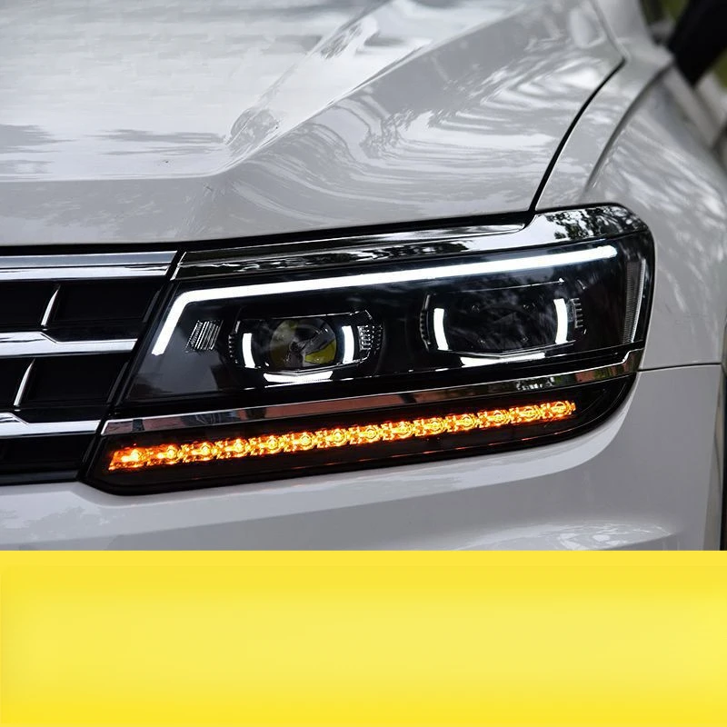 

Suitable for 17-19 Volkswagen Tiguan L Headlight Assembly Modified Headlight LED Daytime Running Light Flowing Turn Signal Light