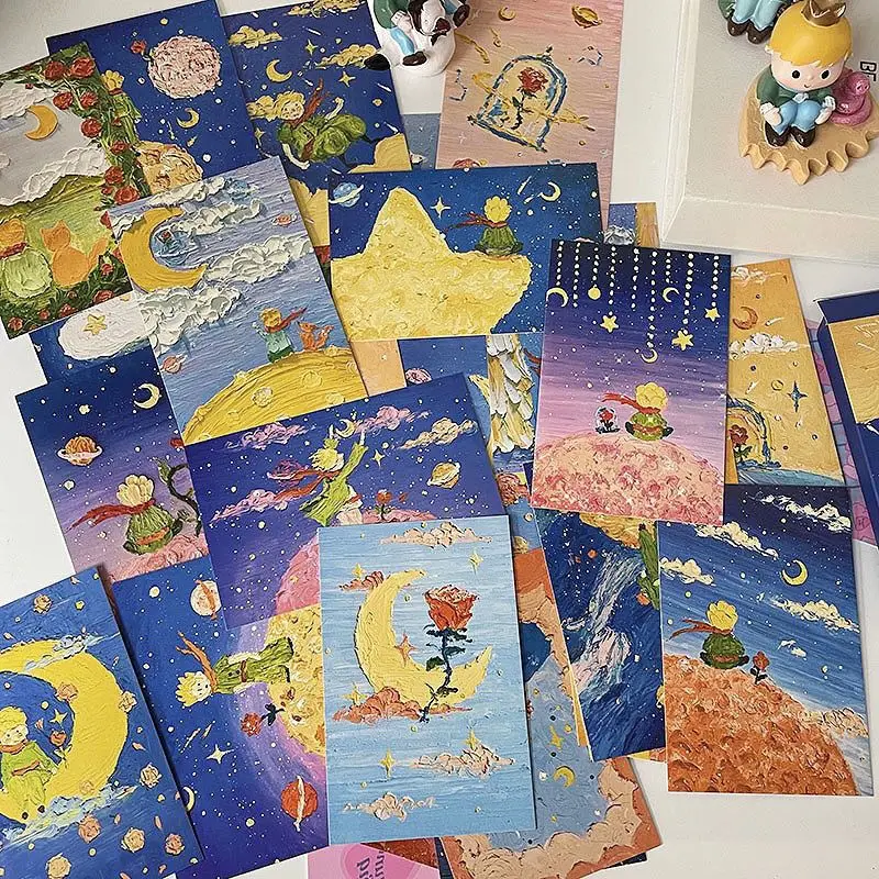 30 PCS / Set of Postcards Oil Painting Landscape Healing High Value Birthday Blessing Greeting Card Message Card Gift