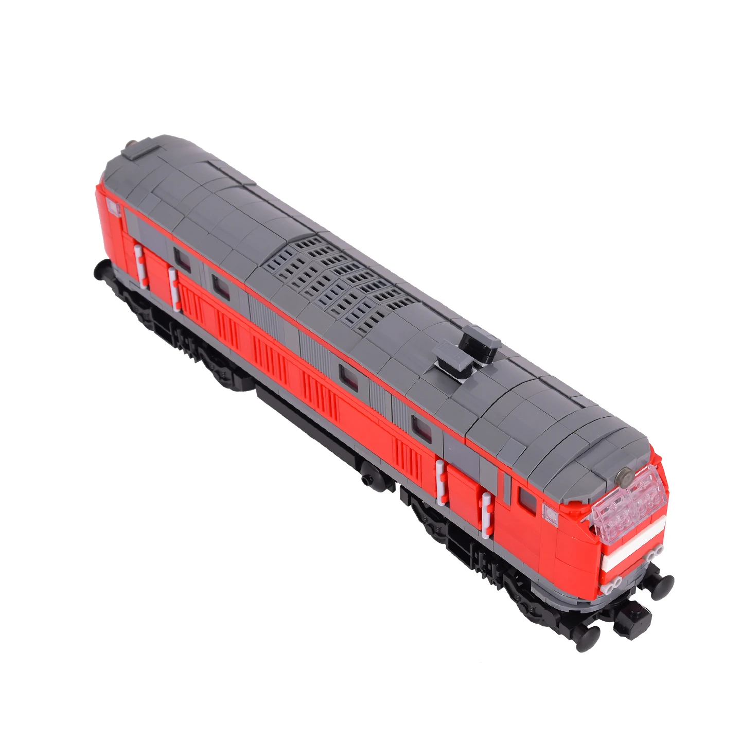 MOC City BR 218 DB Locomotiva Building Blocks Set Modello di treno realistico Giocattolo da costruzione per gli appassionati di treni Giocattolo tecnico fai-da-te