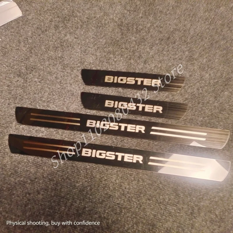 FOR DACIA BIGSTER 2024-2025 Stainless Sticker Door Sill Scuff Plate Guards Threshold Pedal Trim Car Accessories view 2