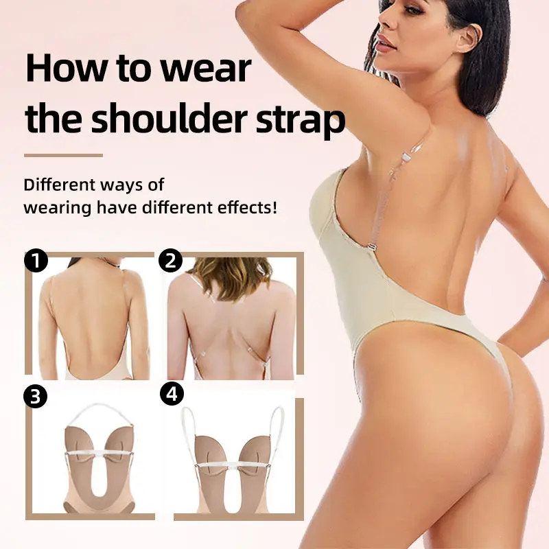 Bodysuit Shapewear Backless Underwear Sexy Thong Women Wedding Slimming Leotard Push Up Corset Sexy Bodysuit Faja Body With Bra