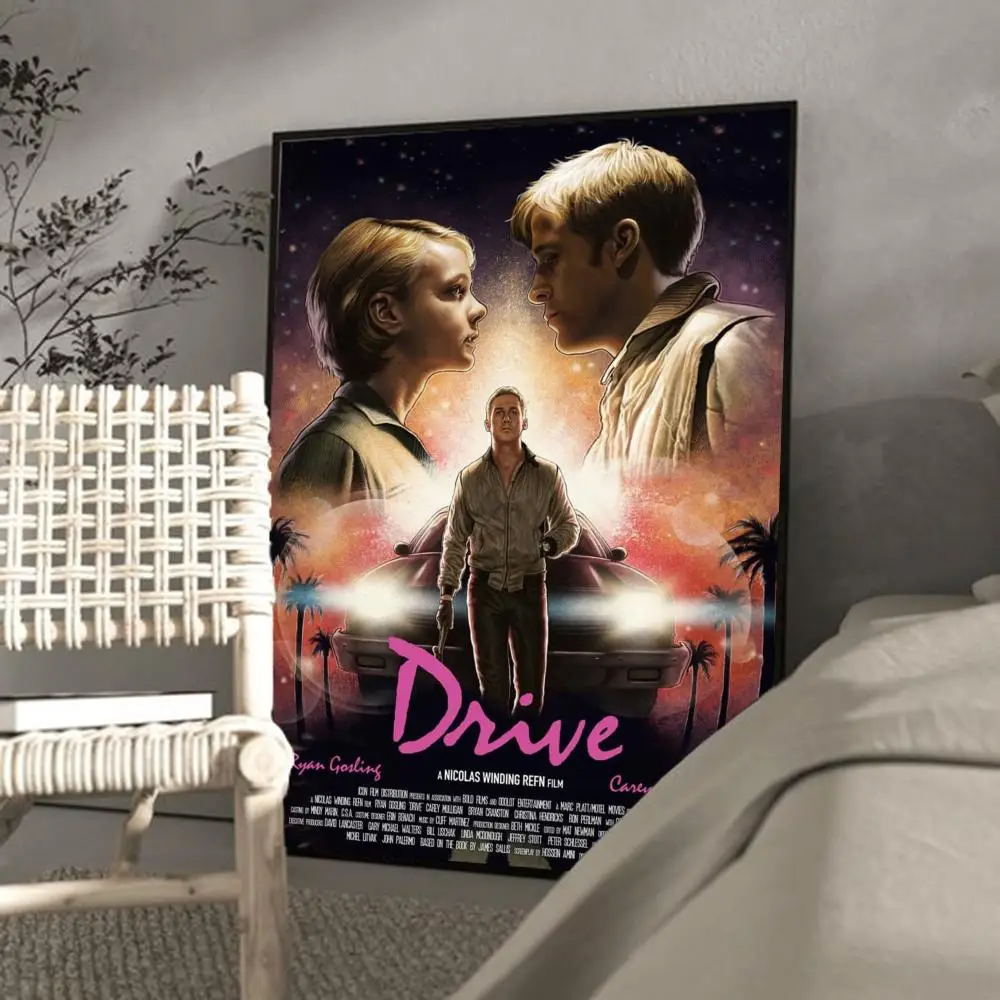 Drama Movie Drive Ryan Gosling Poster Good Quality Prints and Posters Vintage Room Home Bar Cafe Decor Aesthetic Wall Painting