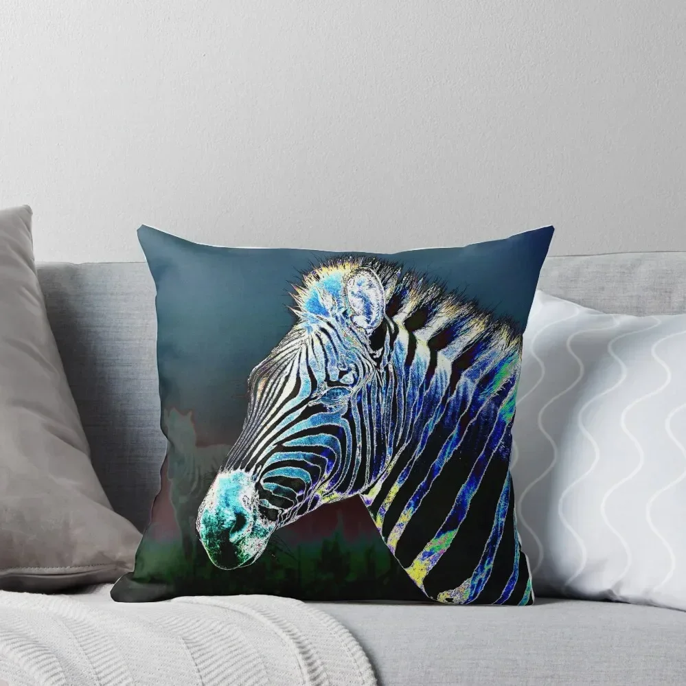 

Zebra Notebook Print Wild Zebra Photographic Print Zebra Journal for Students Jungle print notebook for notes Throw Pillow