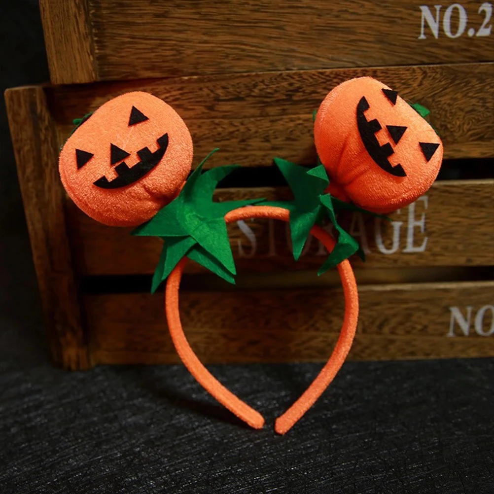 

Заколка для волос в виде тыквы, забавный обруч, удобная одежда, аксессуар для костюма на Хэллоуин, декор для прически, нетканый материал, реквизит для селфи